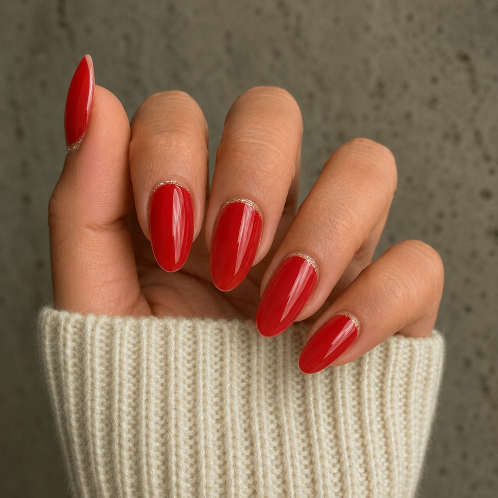 Radiant Rouge Semi-Cured Gel Nail Wrap Kit